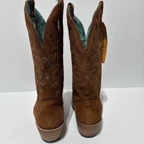 Corral Women’s Shedron Suede Western Boots Brown, Size 7 M - Picture 4 of 6